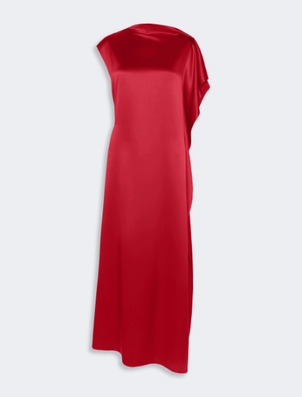 Abito lungo in seta con volant - Sportmax