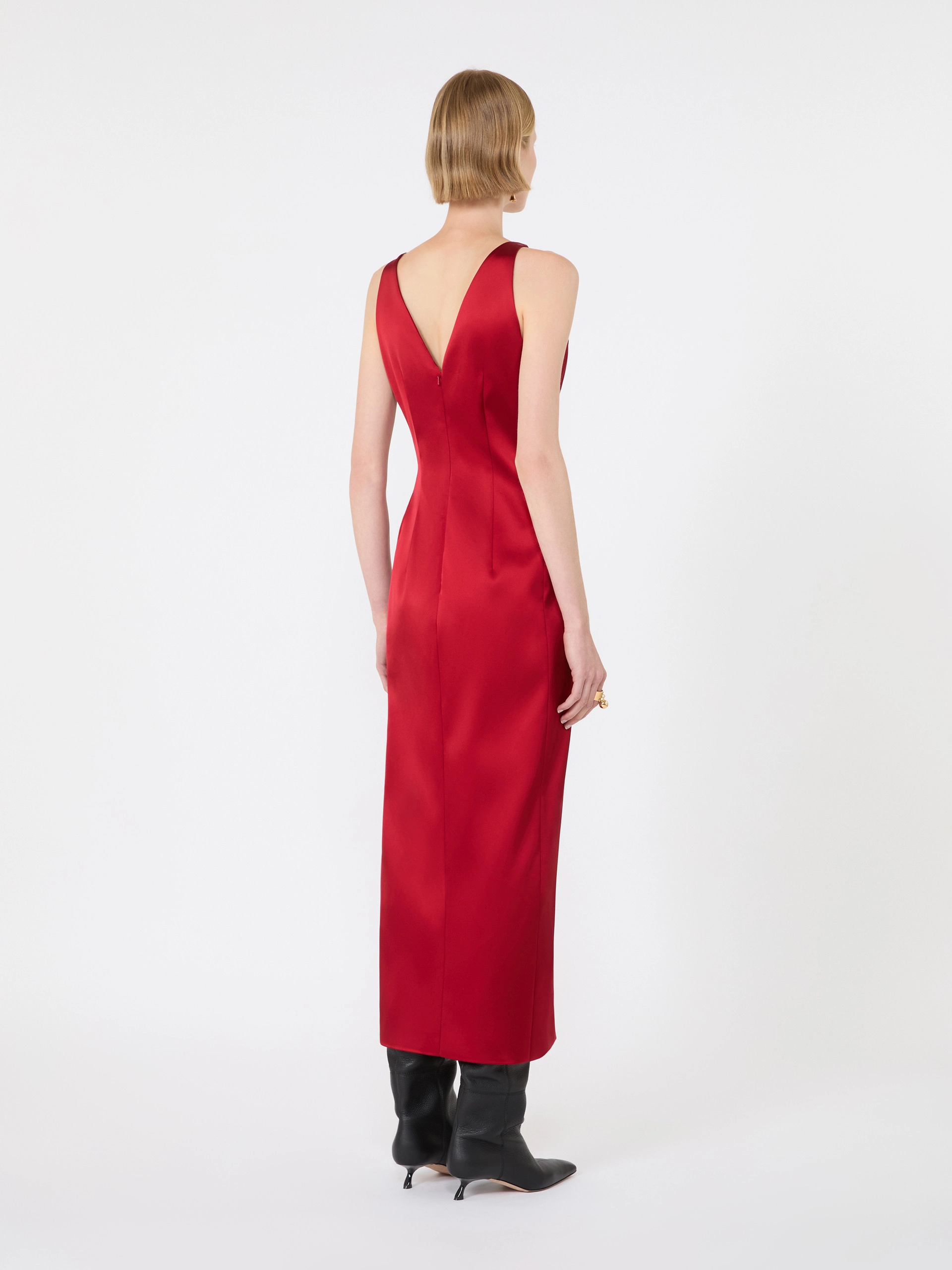 Long stretch satin dress - RUBY - Sportmax - 3
