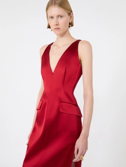 Long stretch satin dress - RUBY - Sportmax - 4