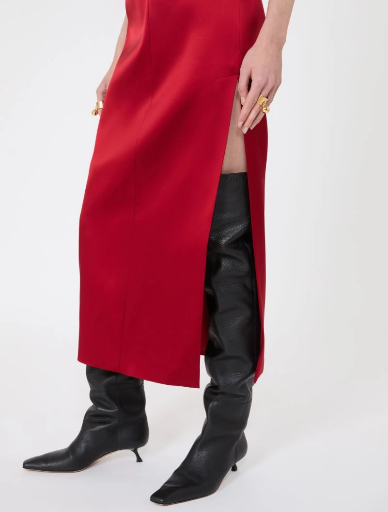 Long stretch satin dress - RUBY - Sportmax - 5