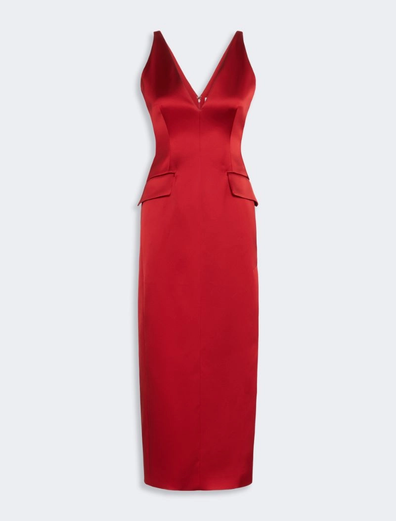 Long stretch satin dress - RUBY - Sportmax - 6