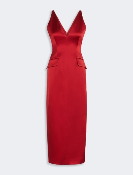 Long stretch satin dress - RUBY - Sportmax - 6