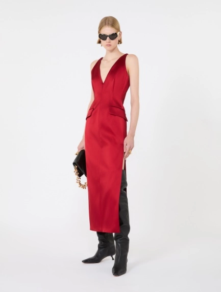 Long stretch satin dress - RUBY - Sportmax - 1