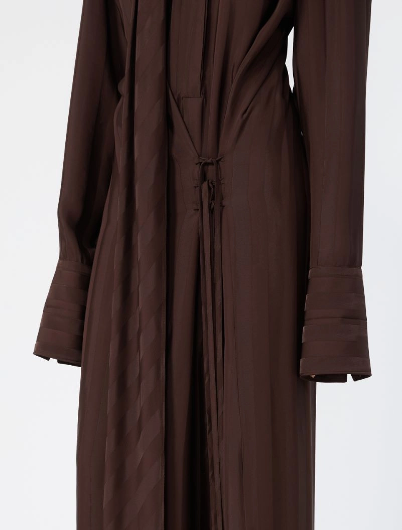 Long satin dress - CHOCOLATE - Sportmax - 5