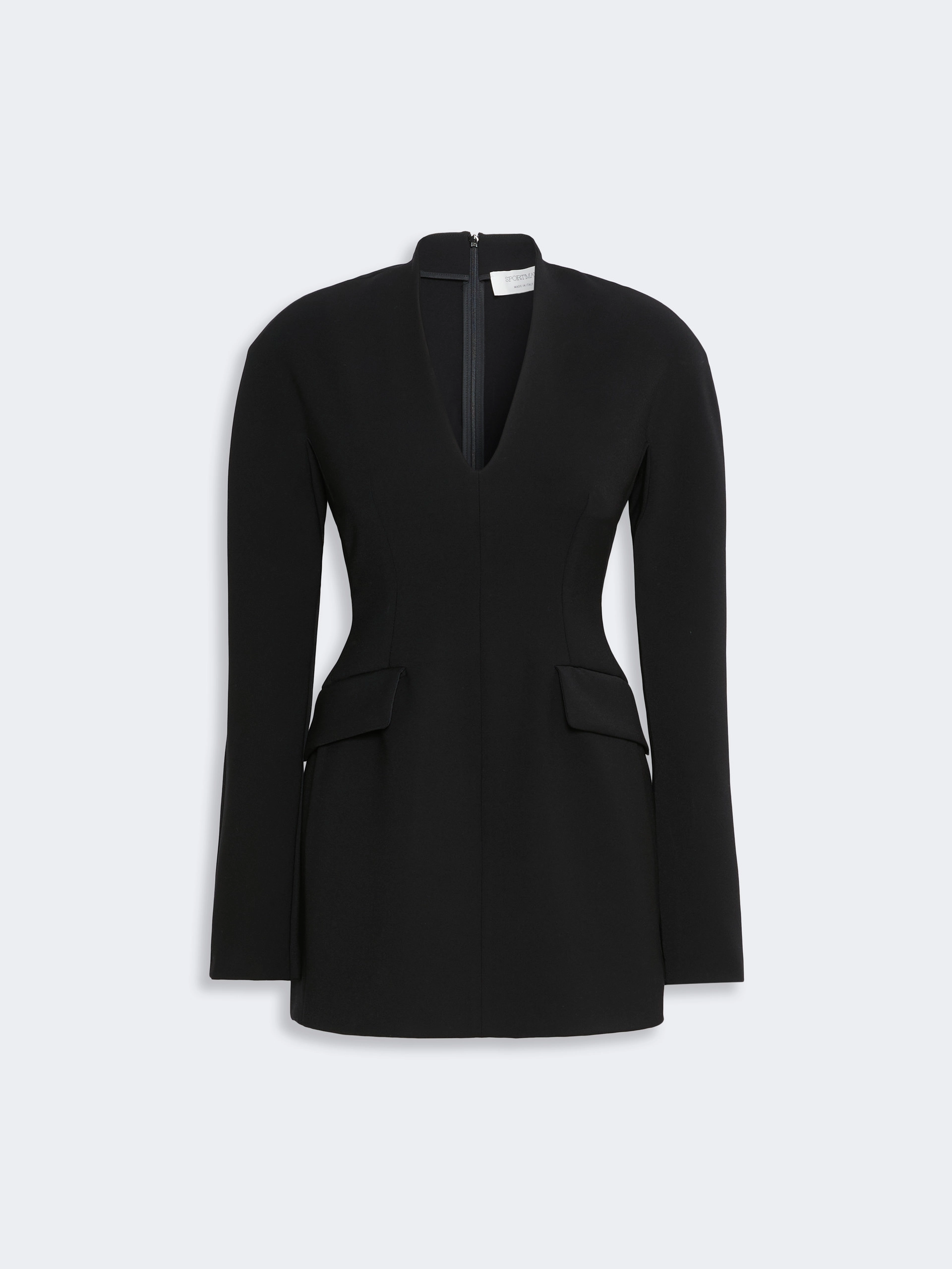 Stretch viscose-blend hourglass dress - BLACK - Sportmax - 6