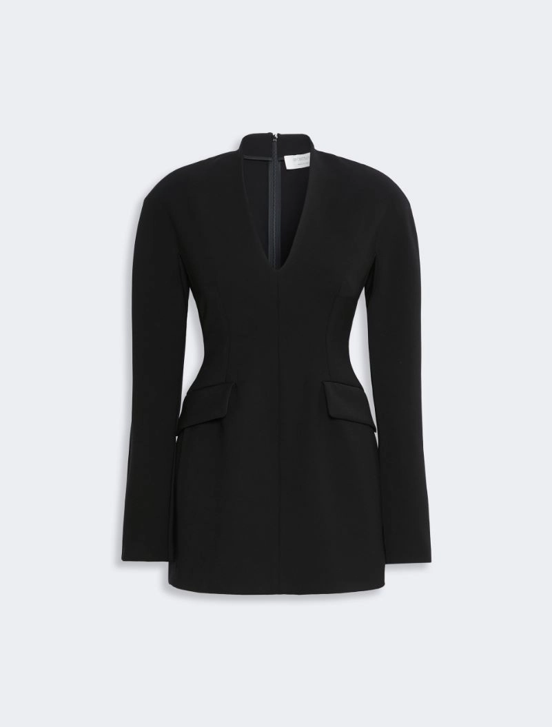 Stretch viscose-blend hourglass dress - BLACK - Sportmax - 6