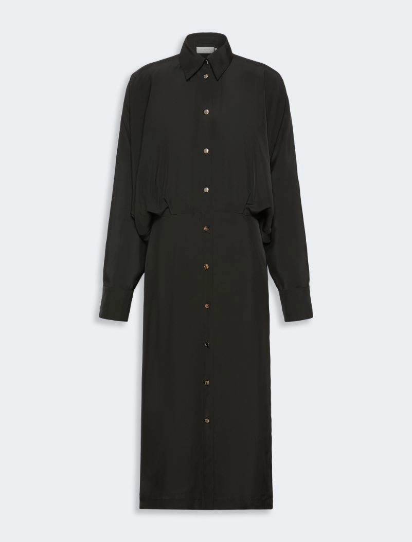 Oversized viscose shirt dress - BLACK - Sportmax - 5