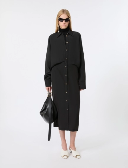 Oversized viscose shirt dress - Sportmax