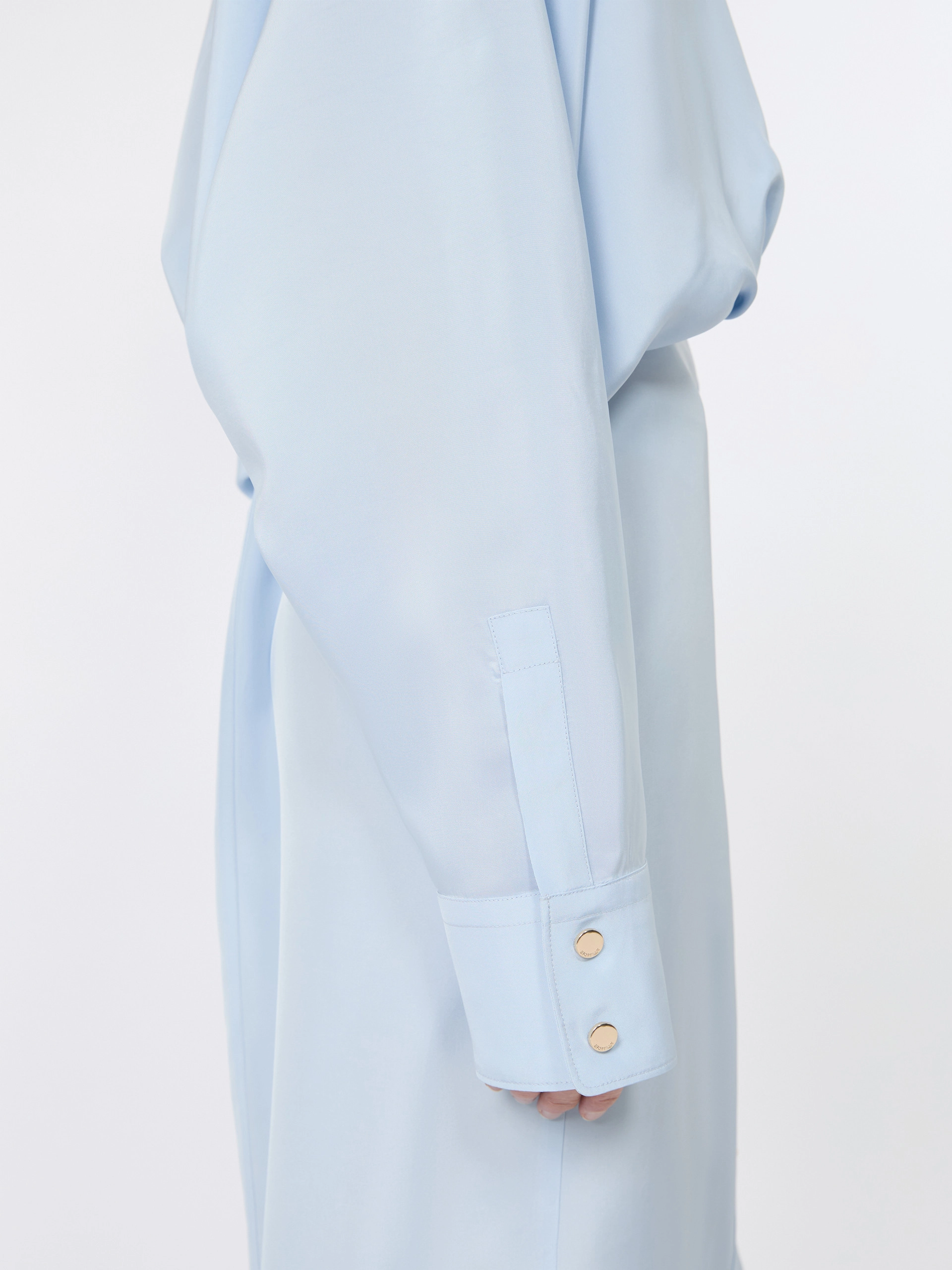 Robe-chemise surdimensionnée en viscose - GRIS MOYEN - Sportmax - 5