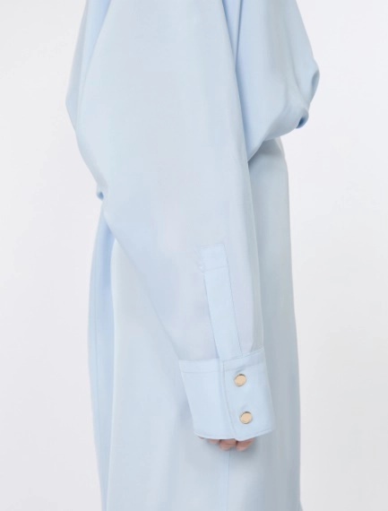 Robe-chemise surdimensionnée en viscose - GRIS MOYEN - Sportmax - 5