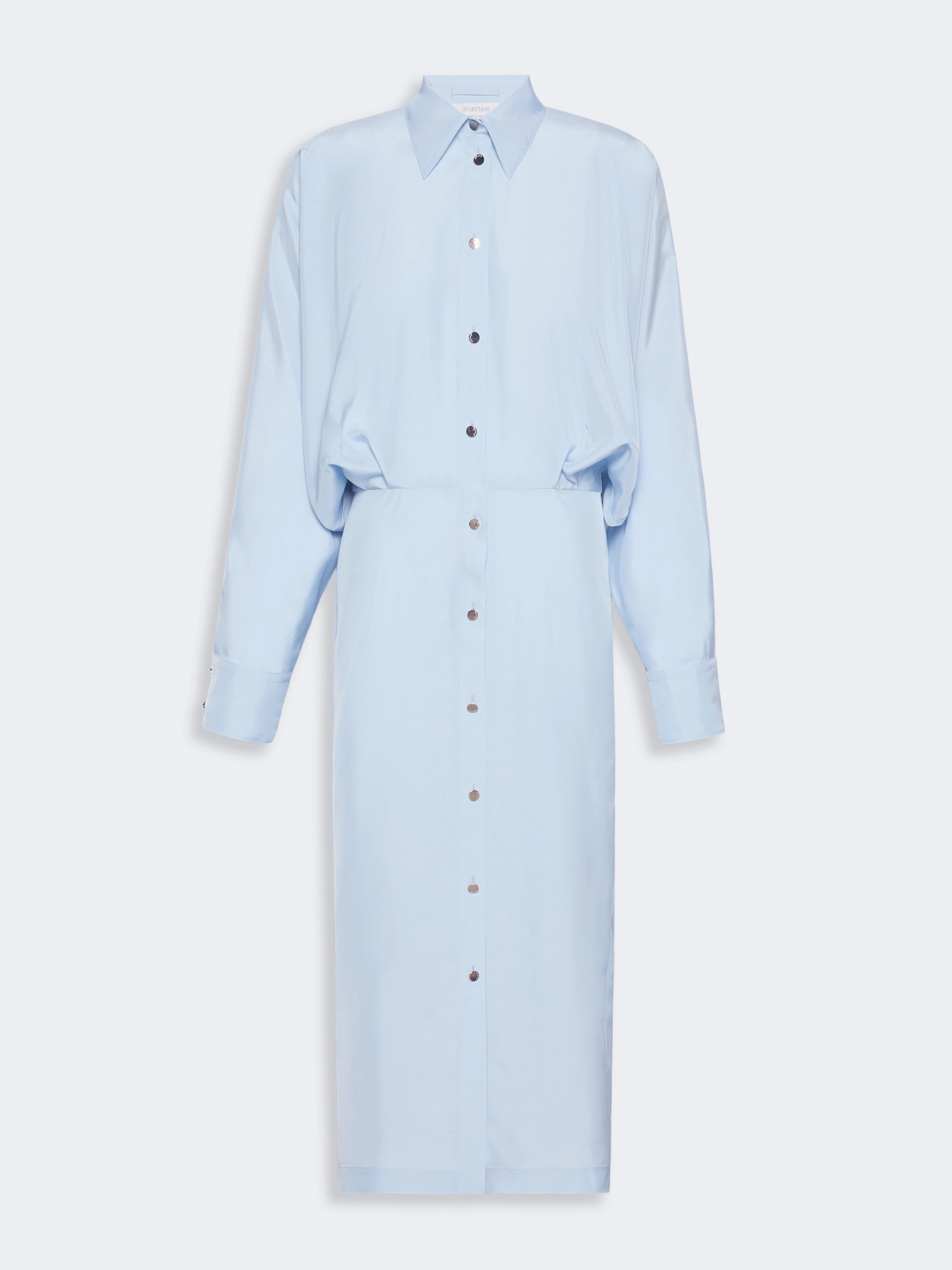 Robe-chemise surdimensionnée en viscose - GRIS MOYEN - Sportmax - 6