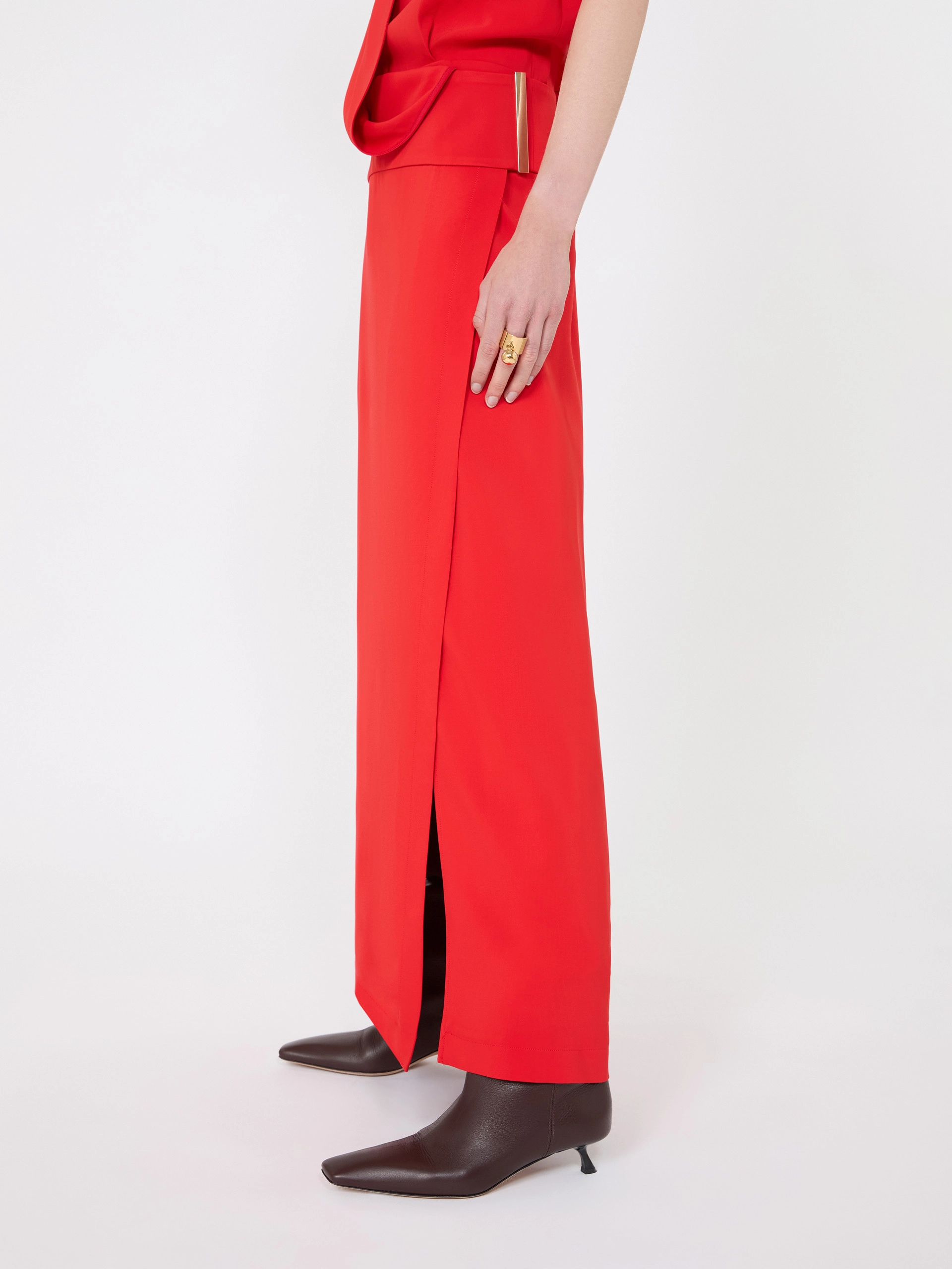 Long cady dress - RED - Sportmax - 4