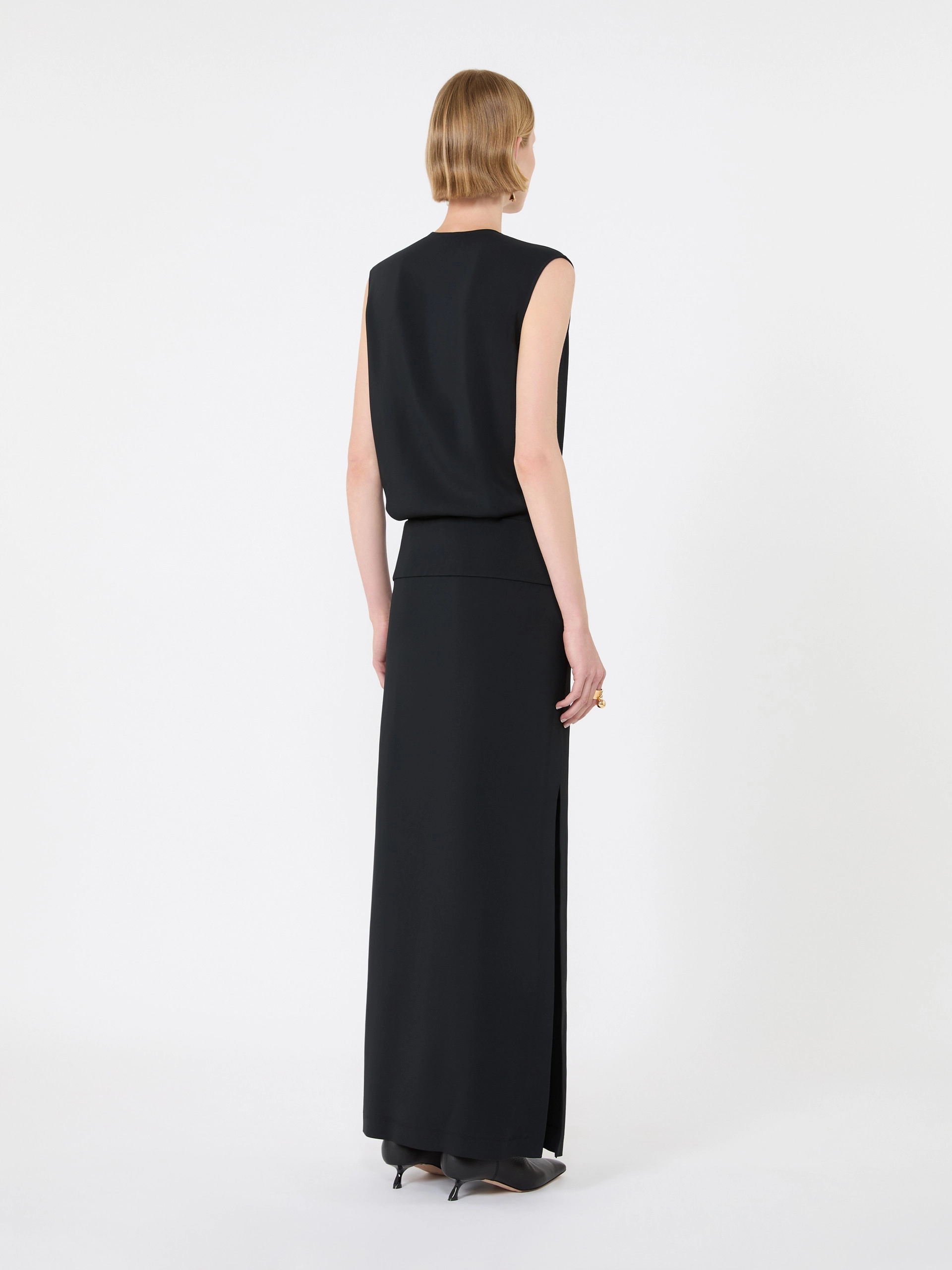 Long cady dress - BLACK - Sportmax - 3