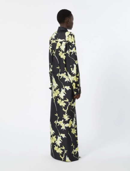 Silk wrap dress - BLACK - Sportmax - 3