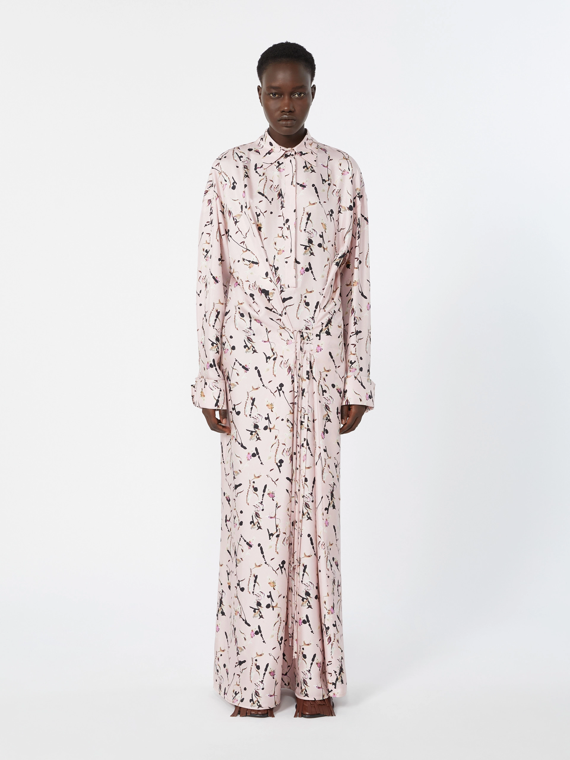 Silk wrap dress - POWDER - Sportmax - 2