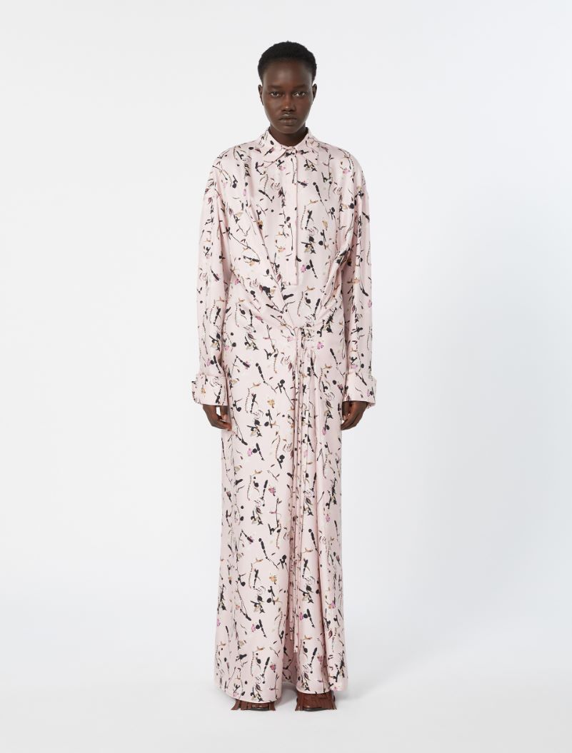 Silk wrap dress - POWDER - Sportmax - 2