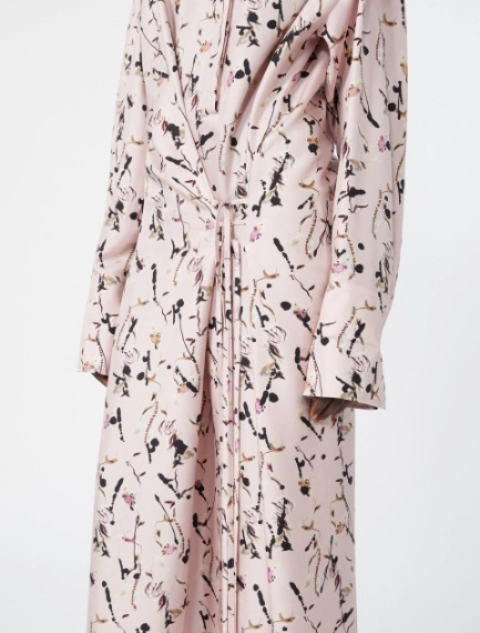 Silk wrap dress - POWDER - Sportmax - 4