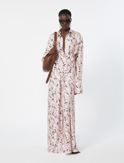 Silk wrap dress - POWDER - Sportmax