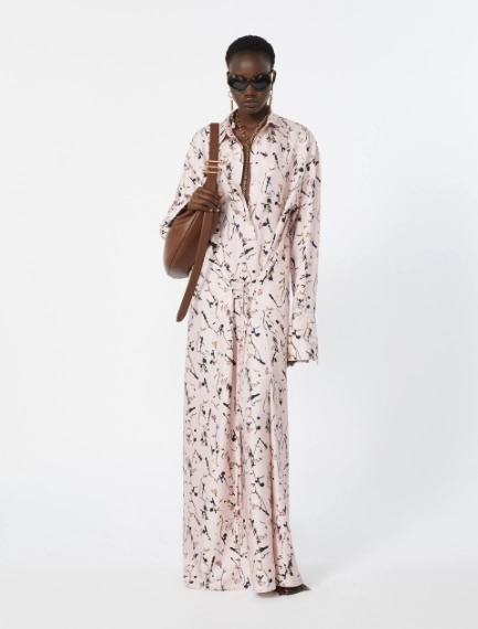 Silk wrap dress - POWDER - Sportmax