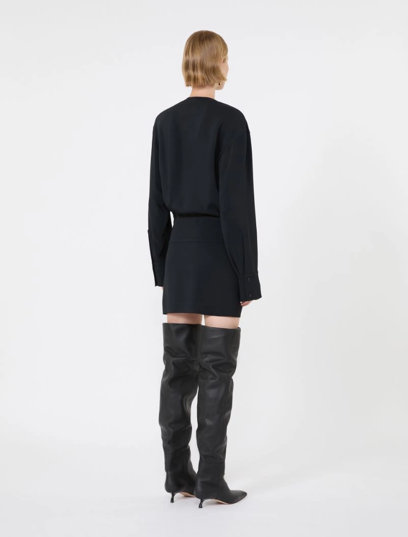 Short cady dress - BLACK - Sportmax - 3