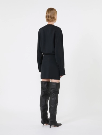 Short cady dress - BLACK - Sportmax - 3