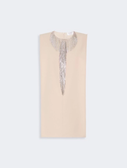 Rhinestone-adorned sleeveless cady mini dress - Sportmax