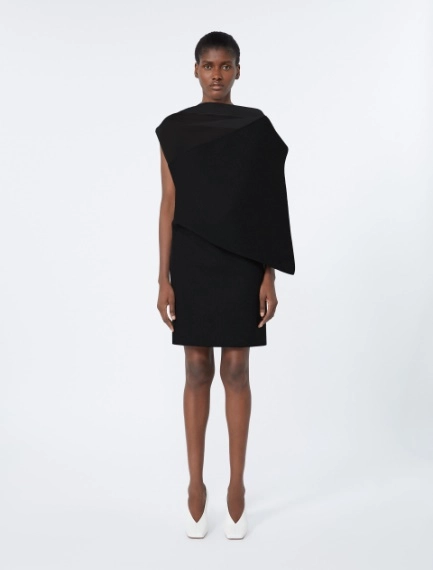 Abito smanicato asimmetrico - NERO - Sportmax - 2