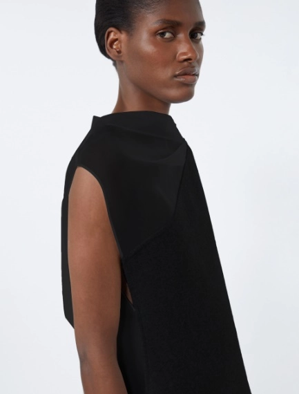 Abito smanicato asimmetrico - NERO - Sportmax - 4