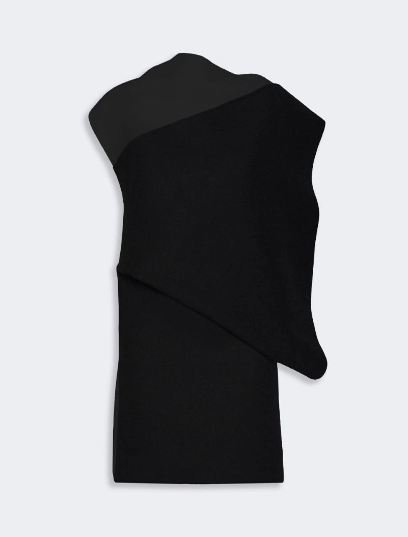 Abito smanicato asimmetrico - NERO - Sportmax - 5