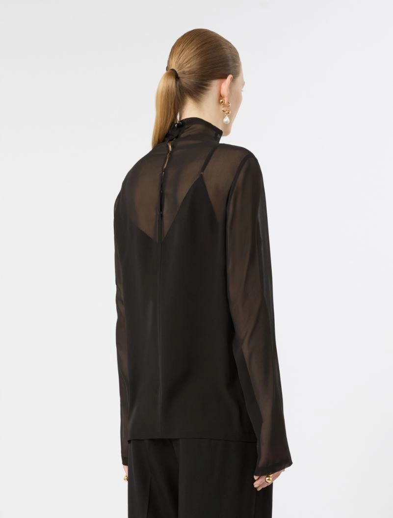 Blusa in seta con sottoveste - NERO - Sportmax - 3