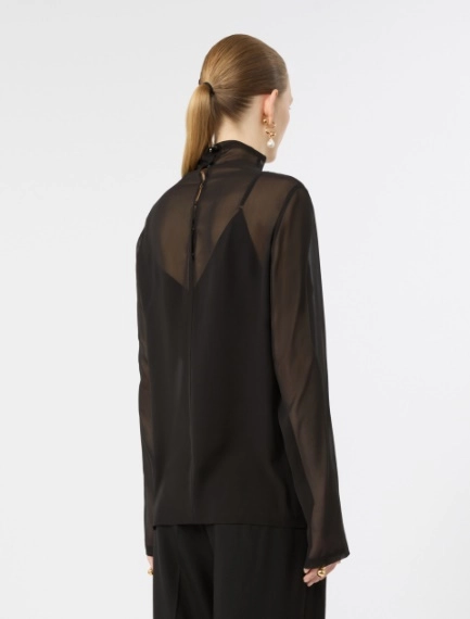 Blusa in seta con sottoveste - NERO - Sportmax - 3