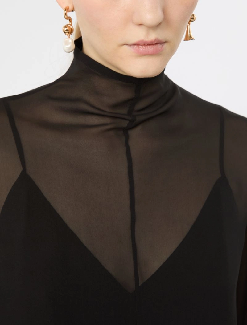 Blusa in seta con sottoveste - NERO - Sportmax - 5