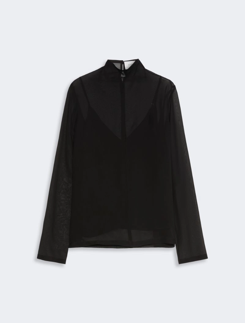 Blusa in seta con sottoveste - NERO - Sportmax - 6