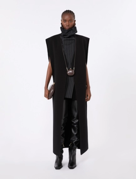 Sleeveless wool and cashmere coat - Sportmax
