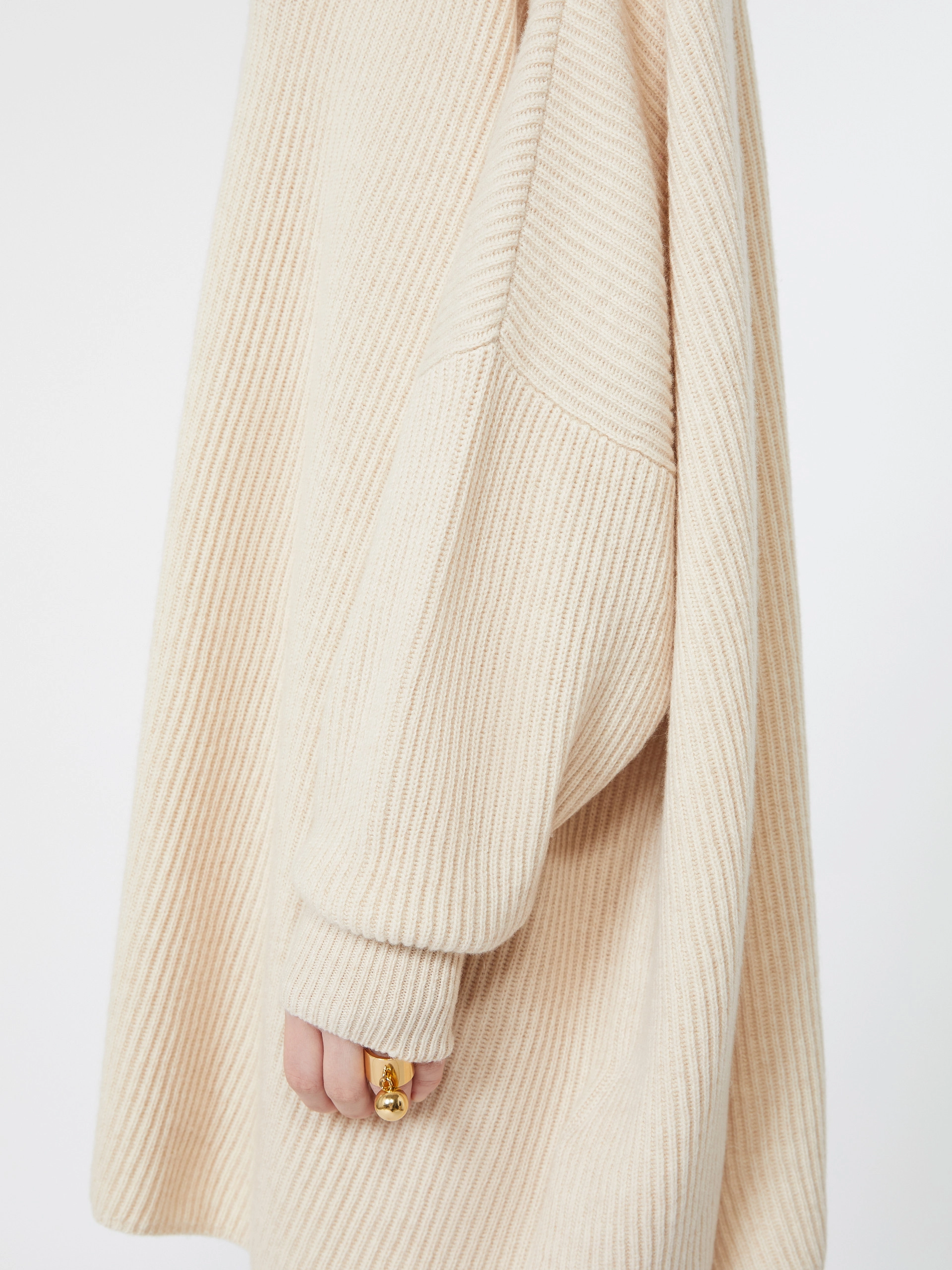 Oversized wool and cashmere dress - BEIGE - Sportmax - 5