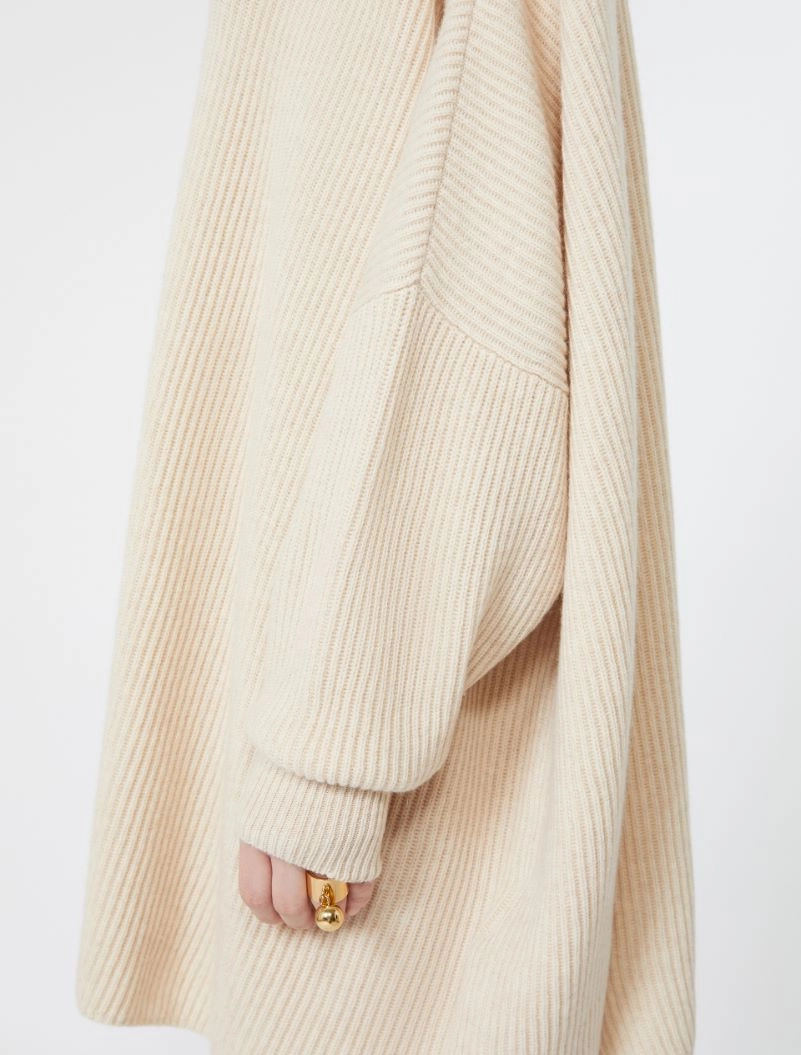 Oversized wool and cashmere dress - BEIGE - Sportmax - 5