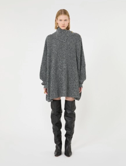 Abito over in lana e cashmere - NERO - Sportmax - 2