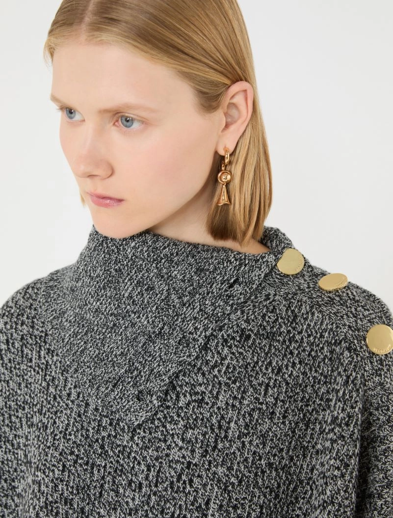 Abito over in lana e cashmere - NERO - Sportmax - 4