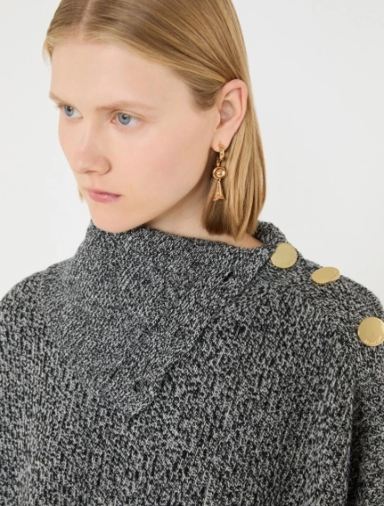 Abito over in lana e cashmere - NERO - Sportmax - 4