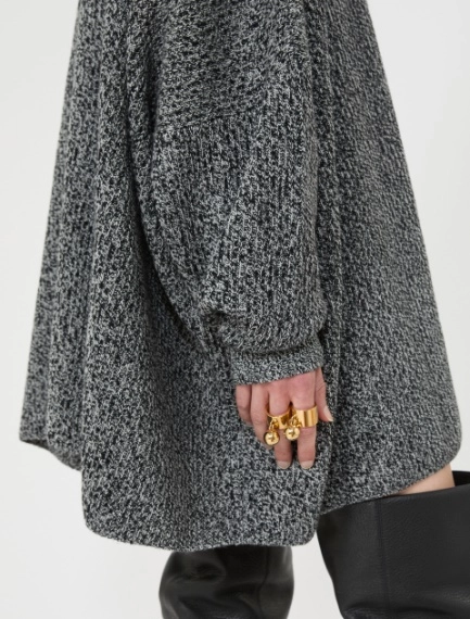 Abito over in lana e cashmere - NERO - Sportmax - 5