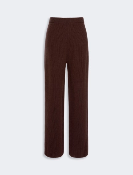 Oversized cashmere-blend trousers - CHOCOLATE - Sportmax - 5