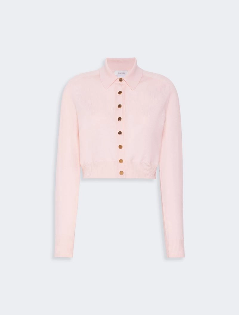 Pure wool cardigan - PINK - Sportmax - 7