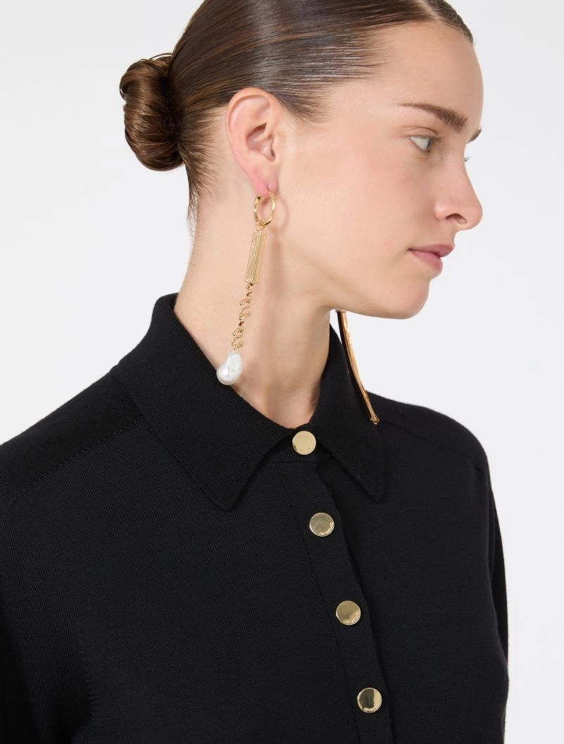 Pure wool cardigan - BLACK - Sportmax - 5