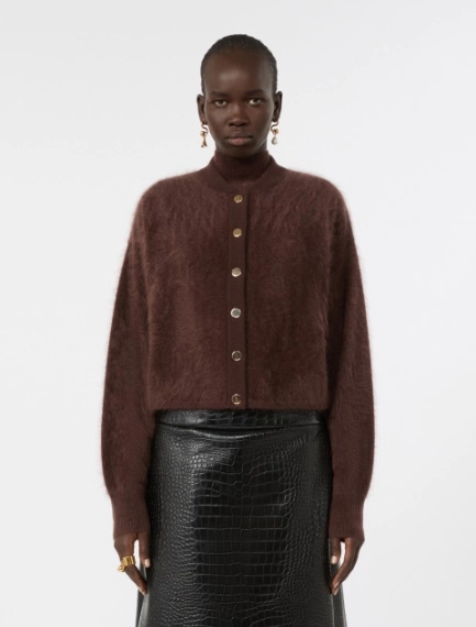 Pure cashmere bomber jacket - CHOCOLATE - Sportmax - 2