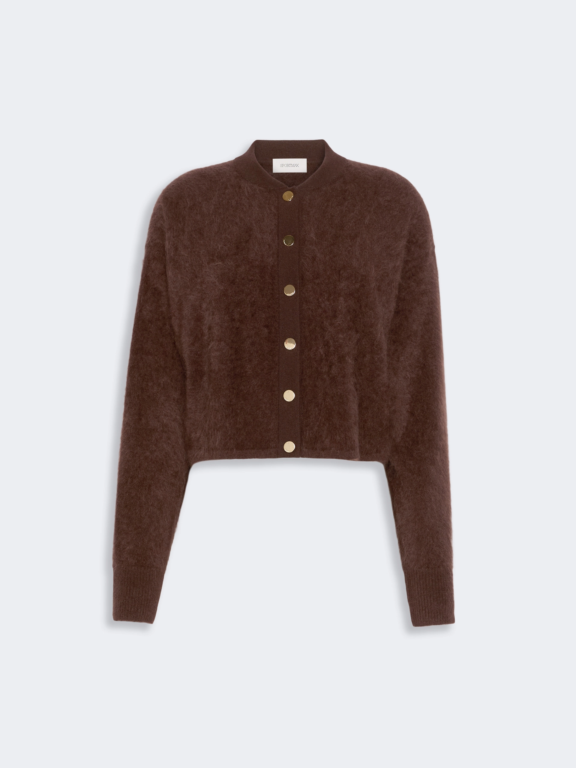 Pure cashmere bomber jacket - CHOCOLATE - Sportmax - 6