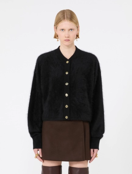 Pure cashmere bomber jacket - BLACK - Sportmax - 2