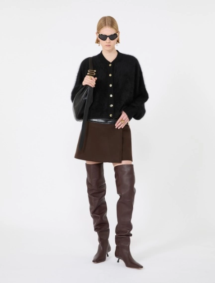 Pure cashmere bomber jacket - BLACK - Sportmax - 1