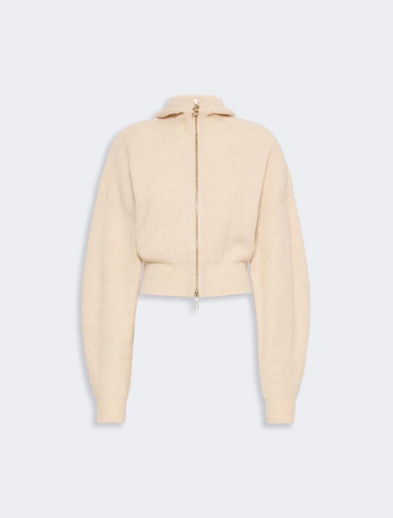 Wool and cashmere hooded cardigan - BEIGE - Sportmax - 6