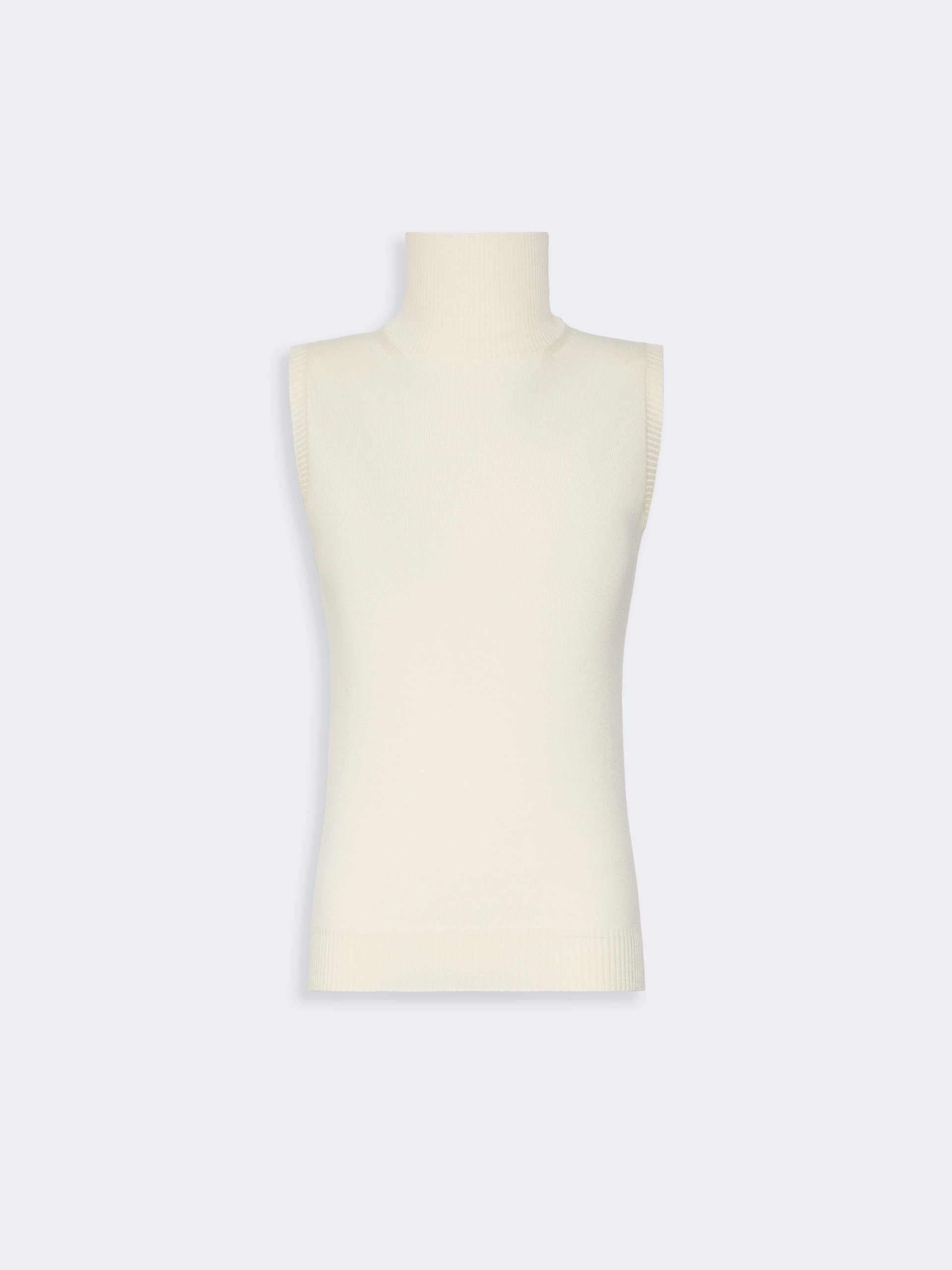 Pull sans manches en pure laine - BLANC - Sportmax - 6