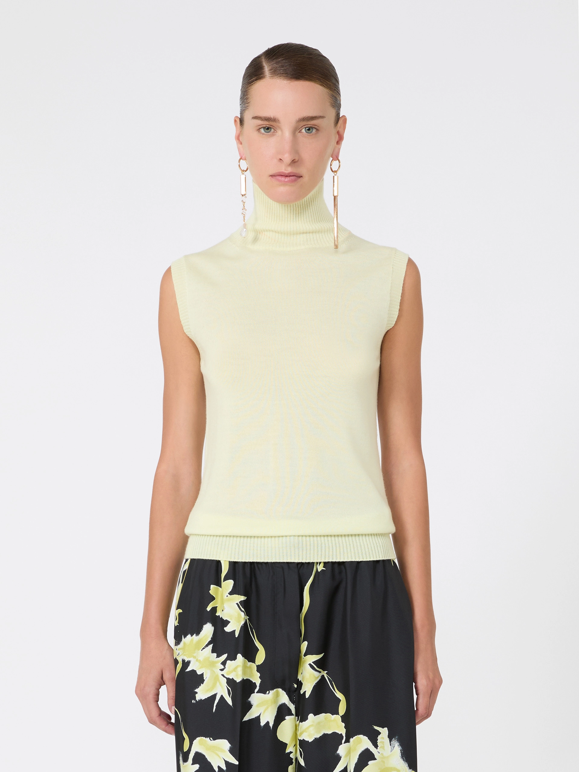 Sleeveless pure wool sweater - PASTEL GREEN - Sportmax - 2